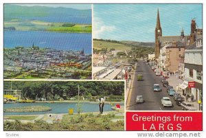 3-Views, Greetings From Largs, Aerial, Store Fronts, Playing Golf, North Ayrs...