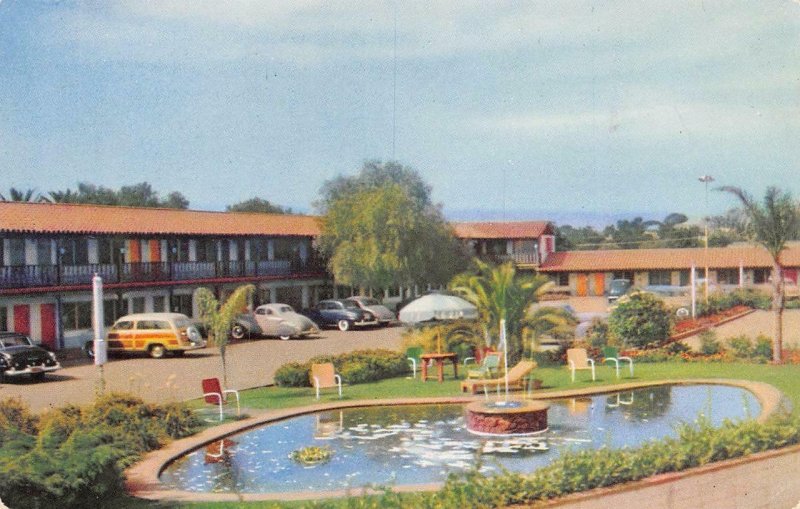 MOTEL SOUTHWARD HO San Diego, California Roadside Vintage Postcard ca 1940s