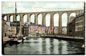 Old Postcard Morlaix Viaduct