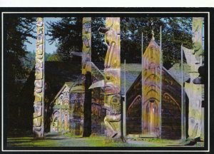 Canada Postcard - Hazelton - British Columbia - Totems and Indian Village TZ2936