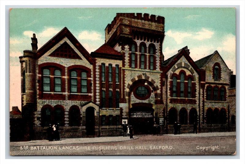 15492 England Salford  Battalion Lancashire Fusiliers Drill Hall