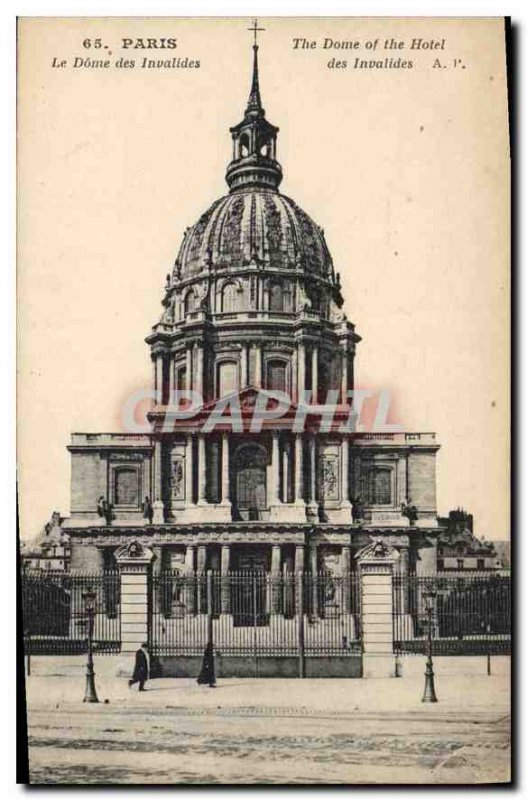 Postcard Old Paris Le Dome des Invalides