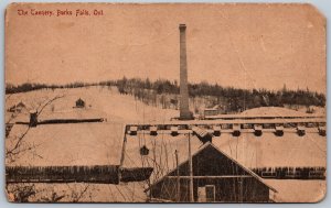 Postcard Burk’s Falls Ontario c1910s The Tannery Parry Sound District *as is*