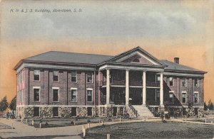 N.N. & J.S. Building, Aberdeen, South Dakota 1910 Hand-Colored Vintage Postcard