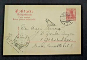 1902 Bonn Germany To The Hague s Gravenhage Holland Vintage Postcard