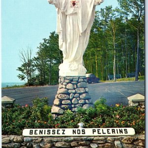 c1960s Sherbrooke, PQ Quebec Sacred Heart Beauvoir Jesus Shrine [Statue] PC A231