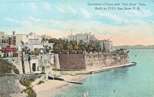 San Juan Puerto Rico PR~GOVENORS PALACE & SAN JUAN GATE-BUILT IN 1533 POSTCARD