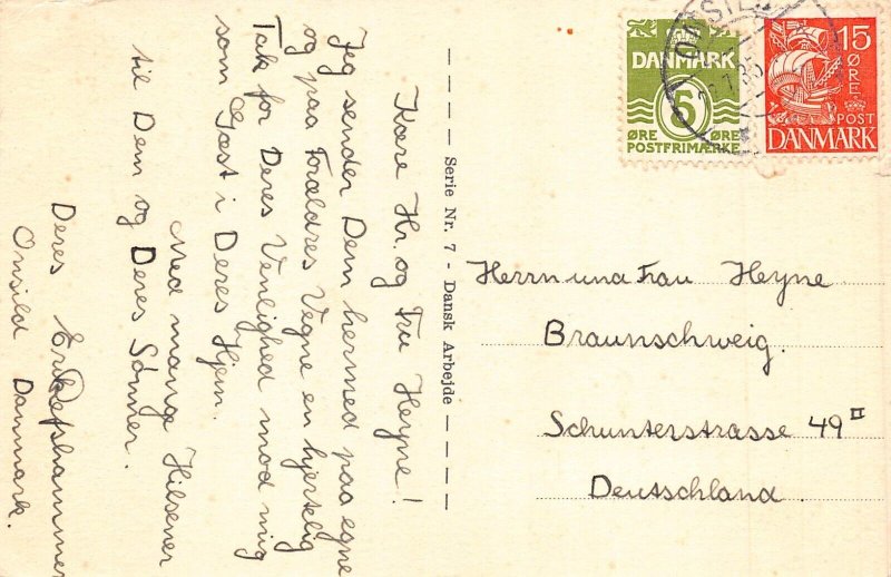 A183 Denmark 1935 View over Copenhagen vintage postcard