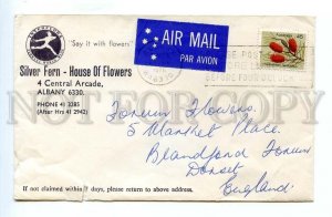 499033 1976 Australia airmail to England fruit on a stamp special cancellation