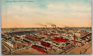 Chicago Illinois c1910 Postcard Swift & Company Meat Packing Plant