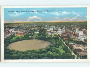 Unused W-Border LOOKING NORTH FROM THE WASHINGTON MONUMENT Washington DC F9034