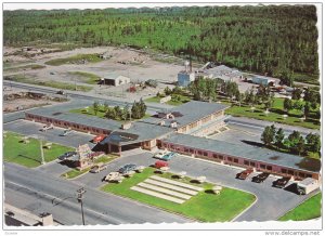 Aerial View, Motel Pal, Classic Cars, VAL D'OR, Quebec, Canada, PU-1960