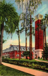 Florida Deland Chaudoin Hall and Hurley Tower Stetson University Curteich