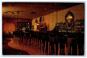 c1950's Roadhouse Inn Bar & Restaurant Dining Piano View Washington DC Postcard