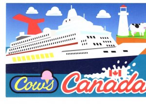 Large 5 X 7 in, Cruise Ship, Lighthouse, Cows Ice Cream, Halifax Nova Scotia