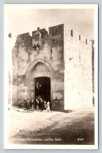 RPPC  Palestine  Jerusalem  Jaffa Gate    Postcard