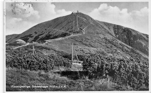 L311 Germany Riesengebirge Schneekoppe 1605 m Schlesierhaus Riesenbaude postcard