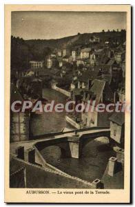 Postcard Old Aubussaon Le Vieux Pont De Terrade