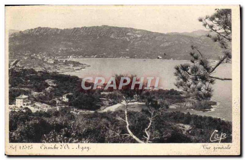 Old Postcard Corniche D & # 39Or Agay