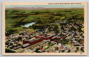 Martinsburg WV Aerial View West Virginia Postcard P21