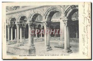 Old Postcard Aix en Provence Cloister of the Cathedral XI century