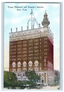 C. 1900-07 HMS Titanic Memorial Institute NY. Vintage Postcard F146E