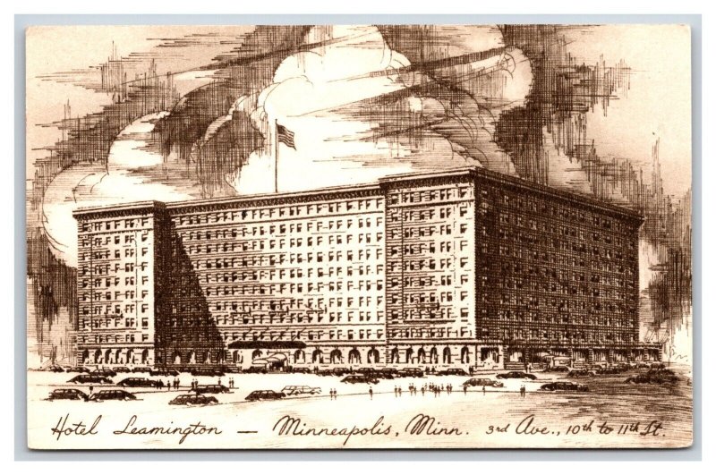 Hotel Leamington Minneapolis Minnesota MN UNP Postcard S13