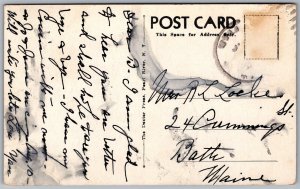 Vtg Saint Simons Island Georgia GA Fort Frederica Ruins 1950s Postcard