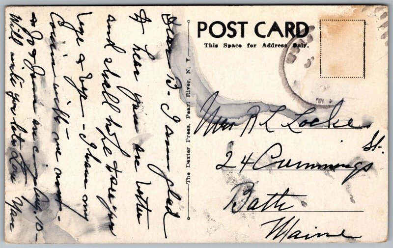 Vtg Saint Simons Island Georgia GA Fort Frederica Ruins 1950s Postcard
