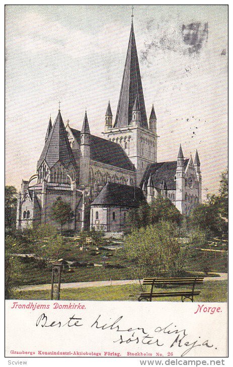 NORWAY / NORGE , 1908 : Trondhjems Domkirke