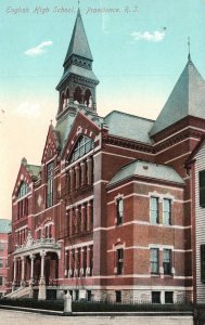 Vintage Postcard English High School Providence Rhode Island A.C. Bosselman & Co