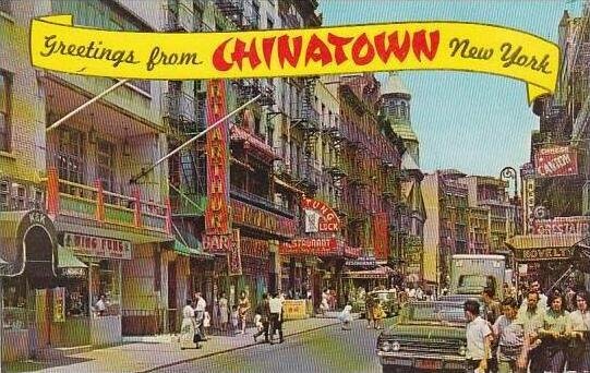 New York City Greetings From Chinatown New York