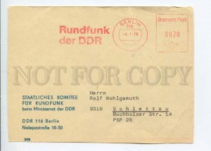 291978 EAST GERMANY GDR 1979 card Berlin Postage meter