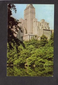 NY Barbizon Plaza Hotel Central Park New York City NYC Postcard