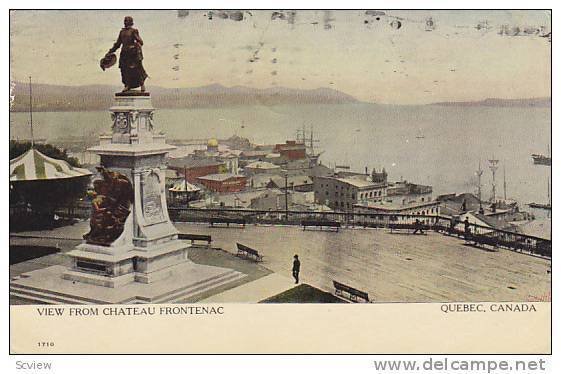 View from Chateau Frontenac,Quebec, Canada, PU-1911