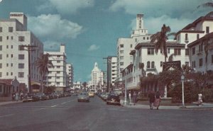 Miami Beach , Florida, 1950-60s ; Collins Avenue