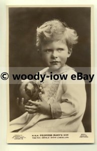 r0146 - Princess Mary's son Gerald Lascelles with a ball - postcard