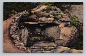 Greetings From Rock City Gardens On Lookout Mountain Georgia Posted Linen