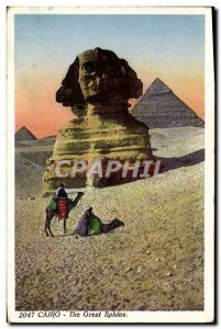 Postcard Ancient Egypt Egypt Cairo The Great Sphinx