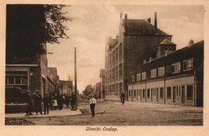 Netherlands Utrecht Ondiep Vintage Postcard 09.00