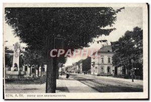 Old Postcard Kehl Party Beim Kriegerdenkmal