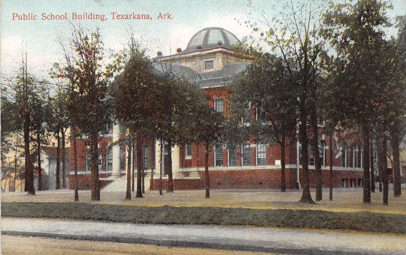 Arkansas AR Postcard c1910 TEXARKANA Public School Building