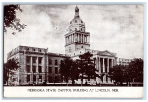 1910 Nebraska State Capitol Building Exterior At Lincoln Nebraska NE Postcard
