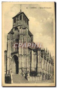 Old Postcard Lisieux Church St Jacques