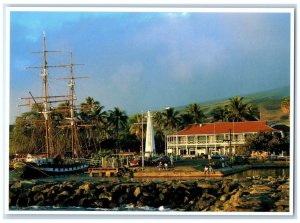 1985 Pioneer Inn Whaling Ship Carthaginian Lahaina Hawaii HI Maui Postcard