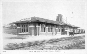 Santa Fe Depot Valley Falls, Kansas, USA Railroad, Misc. 1941 