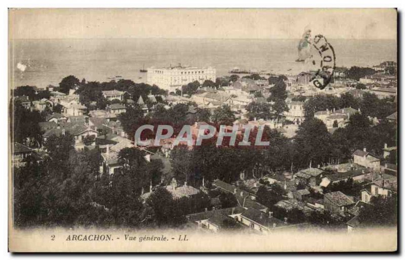 Old Postcard Arcachon Vue Generale