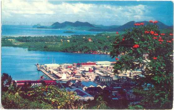 Island of Santa Lucia, West Indies, Caribbean , 1957 Chrome