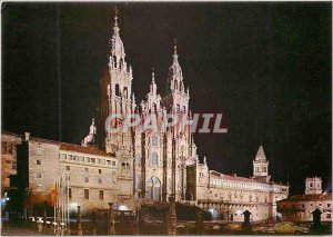 Modern Postcard Santiago de compostela cathedral fa�ade of obradoire (xviii...