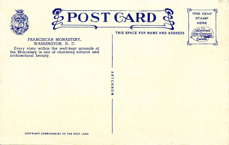 DC - Washington. Franciscan Monastery. Rosary Portico